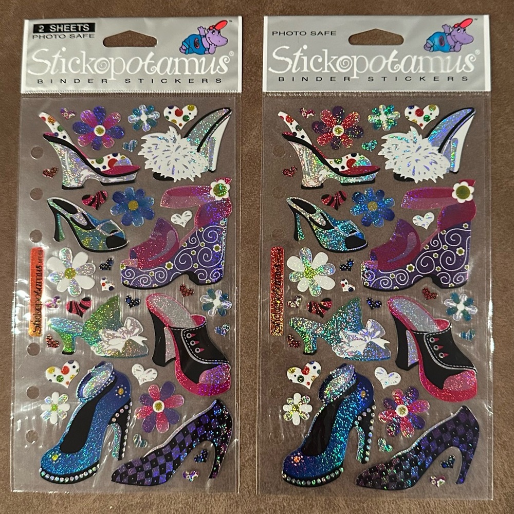 Stickopotamus Glitter Heels Stickers